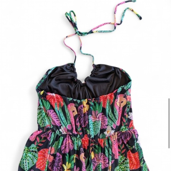 BETSEY JOHNSON Toucans & Leopards Fine
Mesh Maxi Halter Dress fairy - Picture 7 of 15